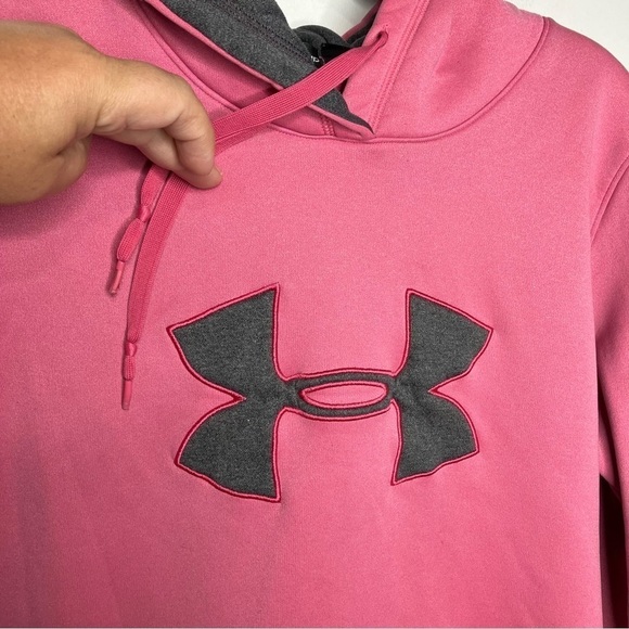 Under Armour semi fitted hoodie size large pink - Picture 3 of 7